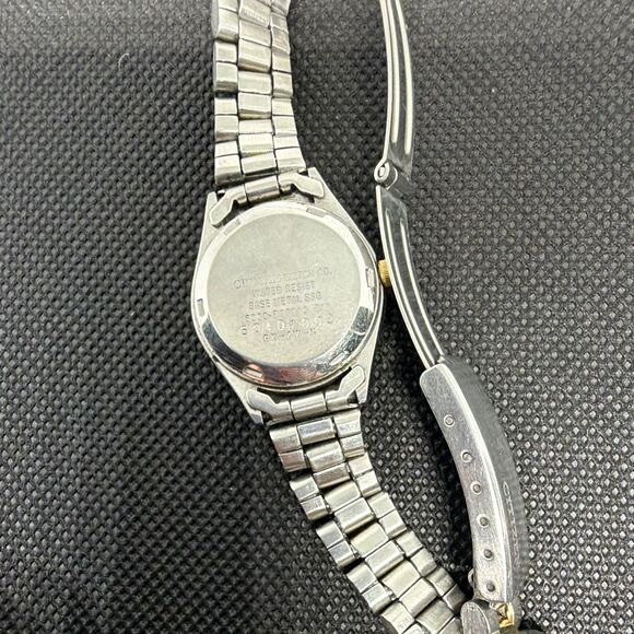 Citizen Quartz Women’s Day Date Watch Black Dial Two Tone Bracelet Working main image 4